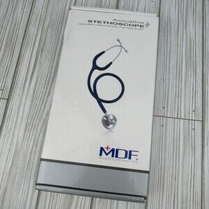 MD One MDF Stethoscope MDF747XP  Stainless Steel Dual-Head Black w/ Replacements